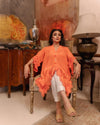 Grip Cut work Kurta Paired with Ogranza Embroidered Duppata