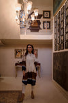 Rawsilk Tie and Dye Kurta with adda Embalishment