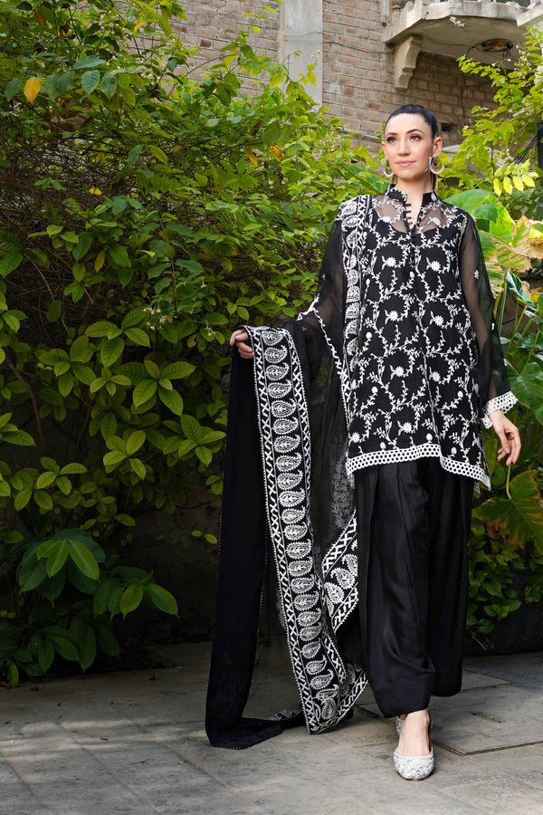 IVY Luxury Black & White Shirt